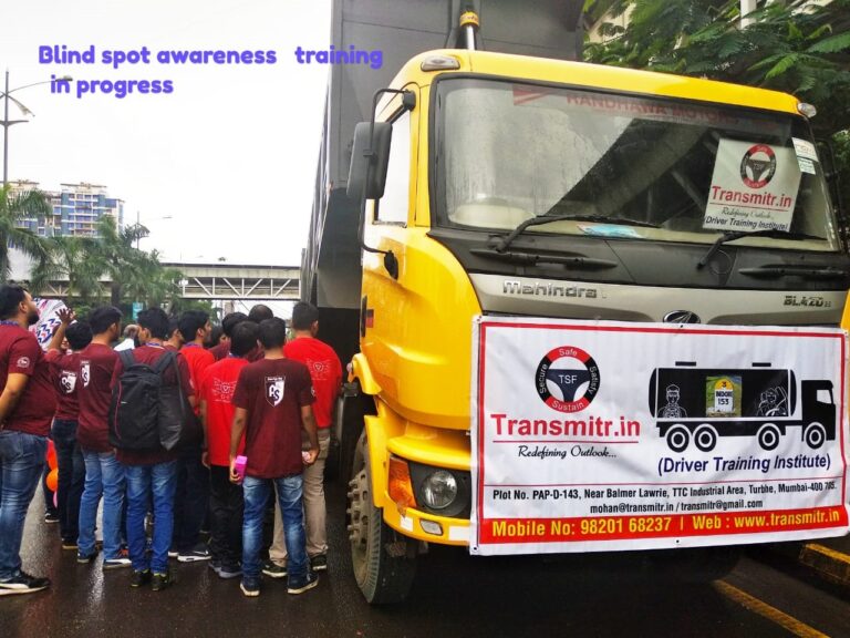 Blind Spot Awareness Program conducted by Mahindra Trucks & Bus, in collaboration with ITM & Transmitr Sewa Foundation (12/08/2018)